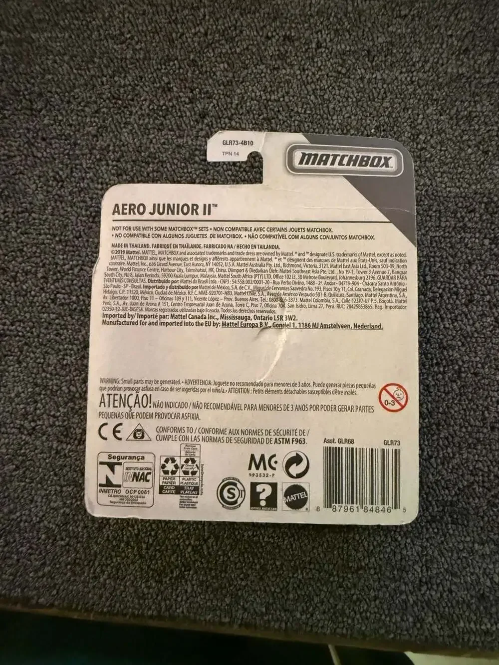 Matchbox Sky Busters Aero Junior II Airplane Model GLR73